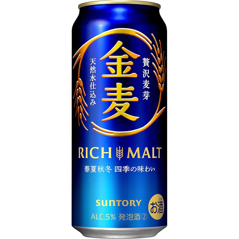 金麦 リッチモルト 500ml×24缶 6缶×4パック　2ケース Amazon.co.jp: 金麦 500ml 24本 [ サントリー ビール 新ジャンル